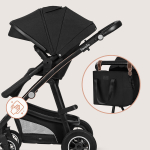 Universaalne jalutusk&auml;ru Lionelo Bianka 3in1 Black Onyx