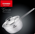 Metallkaanega Tesorri kastmepott Grazia, 16x7 cm, 1,3L