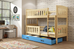 Lastevoodi BMS142PRZI, 80x190 cm, hele pruun/sinine