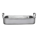 Ahjupann pro 43x30x8cm, roostevaba teras