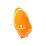 Mini Urinal For Boys Frog Suction Pads Blue and Orange
