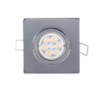 led metallist ruudukujuline kohtvalgusti suure v&otilde;imsusega 6w 4000-4300k satiin nikkel