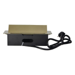 S&uuml;vistatav pistikupesa 207834795, Įleidžiamas lizdas 2x250V, 2xUSB OR-AE-13126/BR