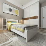 Voodi Asir Smart v2, 90x190 cm, valge