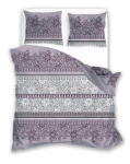 Satiinist voodipesu 220x200 Pure Satin Mosaic Purple, Satino patalynė 220x200 Pure Satin Mosaic Purple
