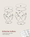 Diivanilauad Songmics, 40x50x50cm, must