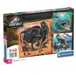 CLEMENTONI puzzle 3x48 pieces - Jurassic World