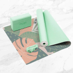 Palm Yoga Set joogakomplekt: matt, plokk, rihm