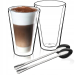 Thermal klaas kohvi latte jaoks, lusikad, 2 tk