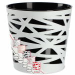 Lillepott Lillepoti plastikust kaanevahe lilletaimede jaoks 19 cm must