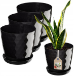 3x lillepott 16cm kate + must alus