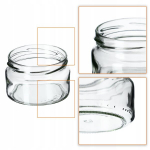 10x purk 250 ml klaaspurgid konservide jaoks, mett + korgid Fi82