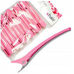Juukseklambrid Xhair, 12 tk, roosa