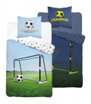 Pimedas helendav voodipesu 140x200 jalgpalliv&auml;rava v&auml;ljakul