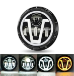 Esituli 7" Full LED V Harley, Jeep, Land Rover, Suzuki, Ford, Nissan, Lada, 1tk