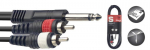 Helikaabel Jack-2xRCA Stagg SYC3/P2CM E, 3 m