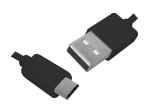 PS USB-mikro-USB kaabel 1m, must, HQ.