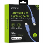 INNOSTYLE USB-C LIGHTNING MFI kiirlaadimiskaabel iPhone'i Kevlarile 1M