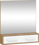 Peegel Meblocross Rio, tume tamm/valge v&auml;rv