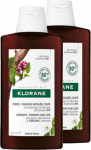 tugevdav &scaron;ampoon klorane &scaron;ampoon kiniini ja edelweiss bio'ga, 2x400ml