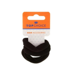 Populat Choice juuksekummid must 1op, 4tk