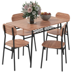 S&ouml;&ouml;gitoa komplekt laud toolidega, s&ouml;&ouml;gilaud, t&ouml;&ouml;stusdisain, 110 cm x 70 cm x 75 cm, pruun