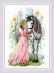 Tikkimiskomplekt Horse Girl 21x30