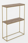 Konsoollaud ADRK Furniture Velo, kuldne/pruun