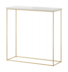 Konsoollaud ADRK Furniture Milan, kuldne/valge