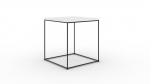 Kohvilaud Furniture Adina, valge/must