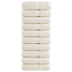 vidaXL Premium K&uuml;lalisr&auml;tikud 10 tk Kreem 30x50cm Puuvill