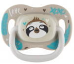 Silikoonist s&uuml;mmeetriline lutt Canpol Babies 0-6 kuud, Exotic Leni