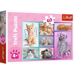 trefl kittens puzzle, 60 tk.