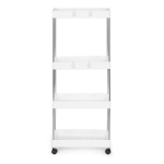 Plastikust vannitoariiulialus 4 riiuli ja ratastega Modern Home