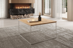 Kohvilaud Furniture Roni, pruun/valge