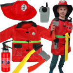 Kost&uuml;&uuml;m Fireman, punane