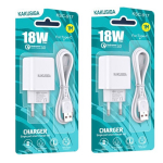 KAKUSIGA KSC-917 laadija | 18W | 3A + USB-C kaabel 1m valge