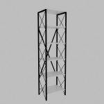 Suadiye riiul, valge