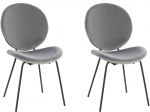 2 tooli komplekt Notio Living Clive, hall/must