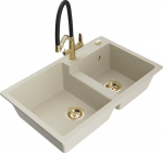 Graniidist k&ouml;&ouml;givalamu Mexen Tomas segisti ja sifooniga, beež/must/kuldne