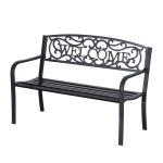 Outsunny aiapink 2-istmeline pink parkpink metallist aiam&ouml;&ouml;bel