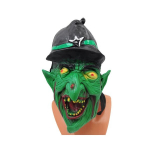 Halloweeni lateksmask Green Devil