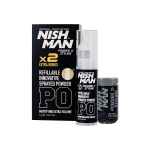 Juuste kujundamise pulber Nishman Powder Styling Refillable Innovative Sprayed, 20+20 g