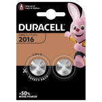 DURACELL patarei CR2016 LITHIUM, 2 tk