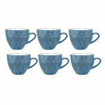 Porcelaanist tee-kohvitass sinine 300 ml Wilmax 6 tk., odcienie niebieskiego