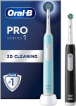 Braun elektriline hambahari Oral-B Pro Series 1 Duo Pack, must / sinine