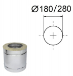 Isoleeritud korstnatoru. L-250 mm. D-180/280 mm.
