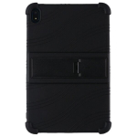 &bdquo;Shell&ldquo; Kickstand Tugevdatud turvalisus K&otilde;va silikoon (TPU) kaaned - must (Nokia T20)