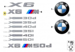 BMW E71 X6 X6 pagasiruumi kaane embleem logom&auml;rk originaal 51147206122