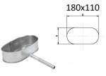 Elliptiline laia k&uuml;ljega kondensaadikanalisatsioon. AxB=180x110 mm.